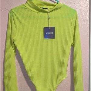 Neon Green/yellow body suit